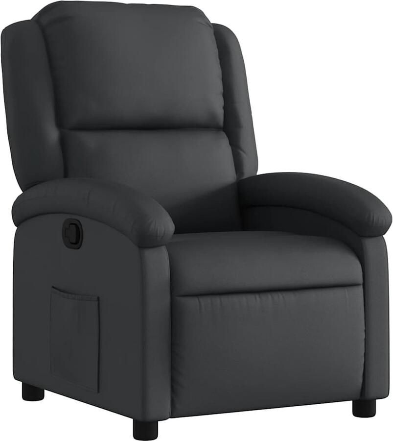 Vida XL vidaXL Fauteuil echt leer zwart-VXL-371789 - Foto 2