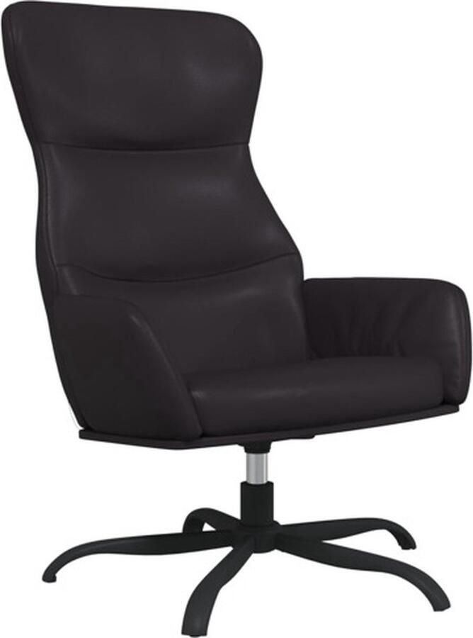 VidaXL Relaxstoel kunstleer zwart Relaxstoel Relaxstoelen Fauteuil Relaxfauteuil