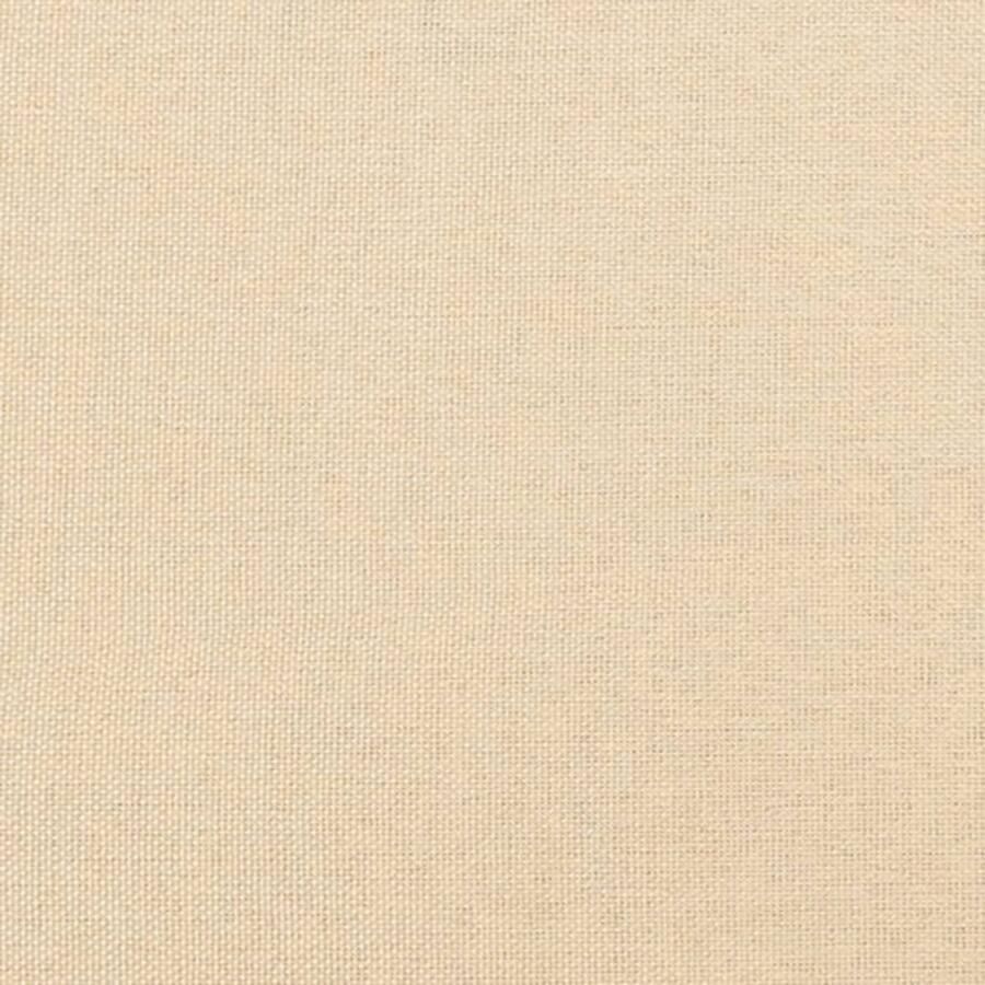 VidaXL Relaxstoel met voetenbank stof crèmekleurig