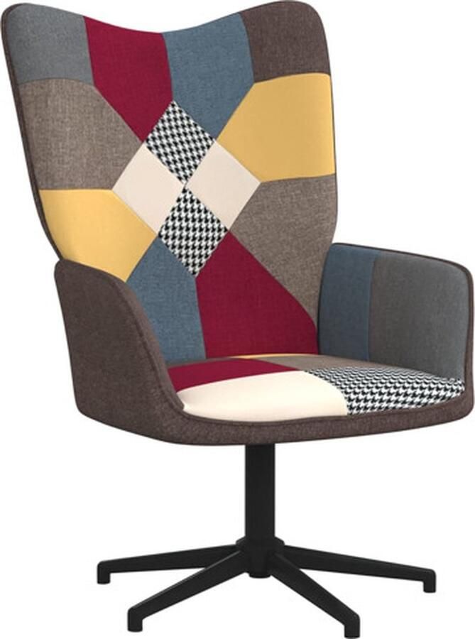VidaXL Relaxstoel patchwork stof
