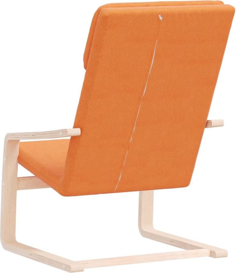 VidaXL Relaxstoel stof donkergeel - Foto 4