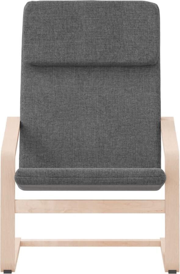 VidaXL Relaxstoel stof donkergrijs - Foto 4