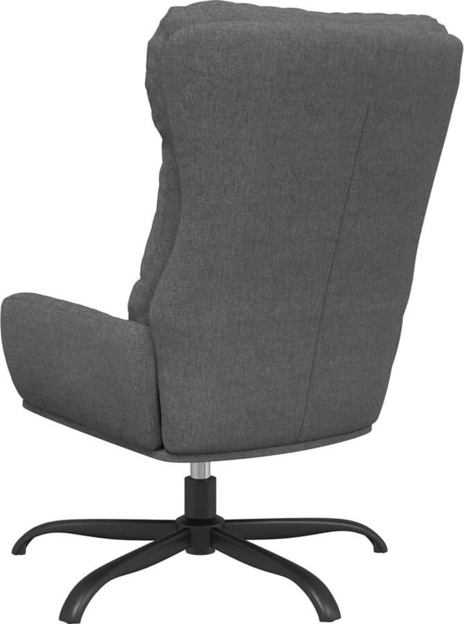 VidaXL Relaxstoel Stof Lichtgrijs 360 Graden Draaibaar Relaxstoel Fauteuils Lounge Chair Comfort Grijs