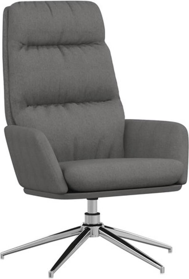 VidaXL Relaxstoel stof lichtgrijs - Foto 3