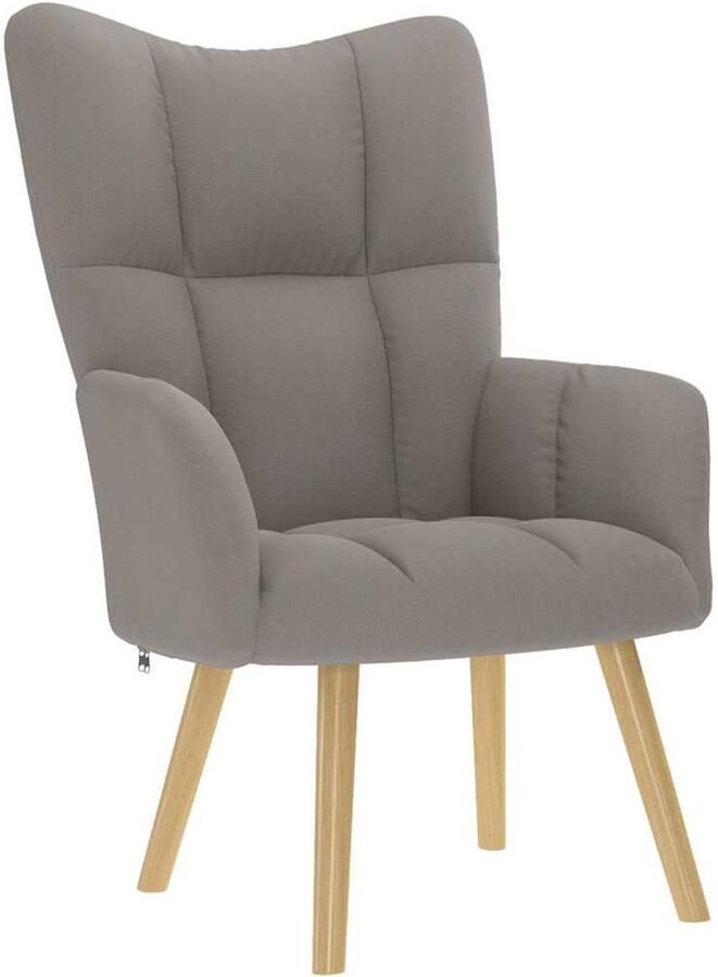 VidaXL Relaxstoel Stof Taupe Comfort en Stijl