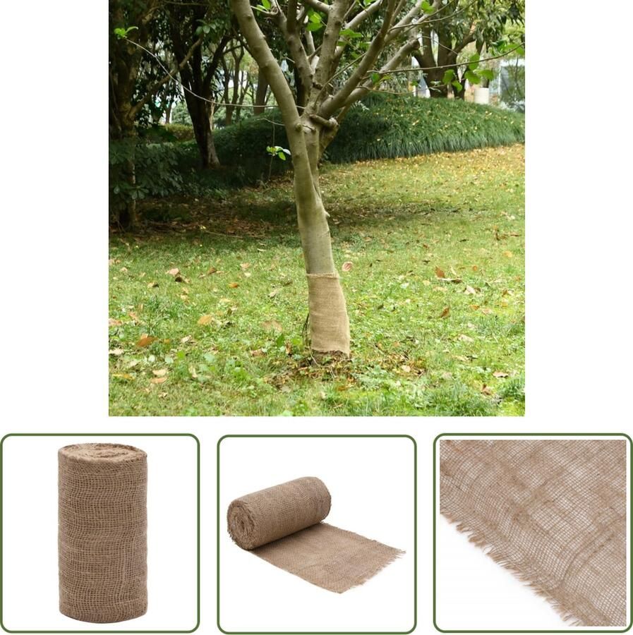 The Living Store Jute Rol 0.25 x 100 m Natuurlijke jute Duurzaam en veelzijdig Juterol Jute Accessoires Natuurlijke Materialen Decoratieve Jute Stoffen - Foto 2