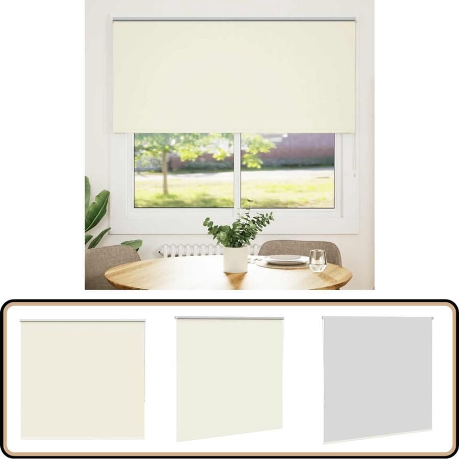 VidaXL Rolgordijn 155x130 cm Verduisterend Rolgordijn Verduisterend Gordijn Kamerscherm Privacy Lichtregeling