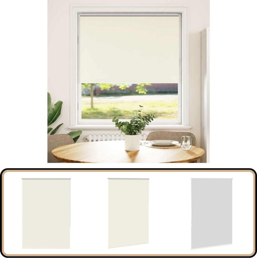 VidaXL Rolgordijn Verduisterend 115x130 cm Rolgordijn Privacy Gordijnen Lichtwerende Gordijnen Kamerscherm Interieur Decoratie