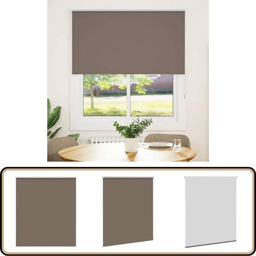 VidaXL Rolgordijn Verduisterend 135x130 cm Rolgordijnen Gordijnen Verduisteringsgordijnen Kamerscherm Privacy