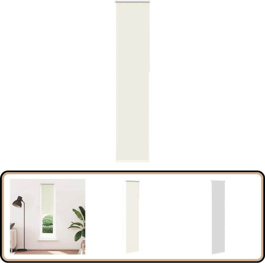 VidaXL Rolgordijn Verduisterend 50x210 cm Polyester Rolgordijn Verduisterend Gordijn Kamerscherm Privacy Lichtregeling