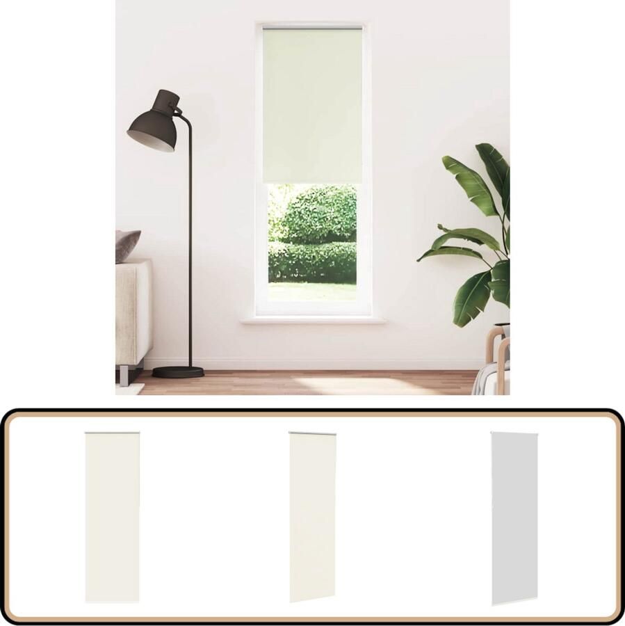 VidaXL Rolgordijn Verduisterend 75x230 cm Polyester Rolgordijn Verduisterend Privacy Lichtregeling Kamerscherm