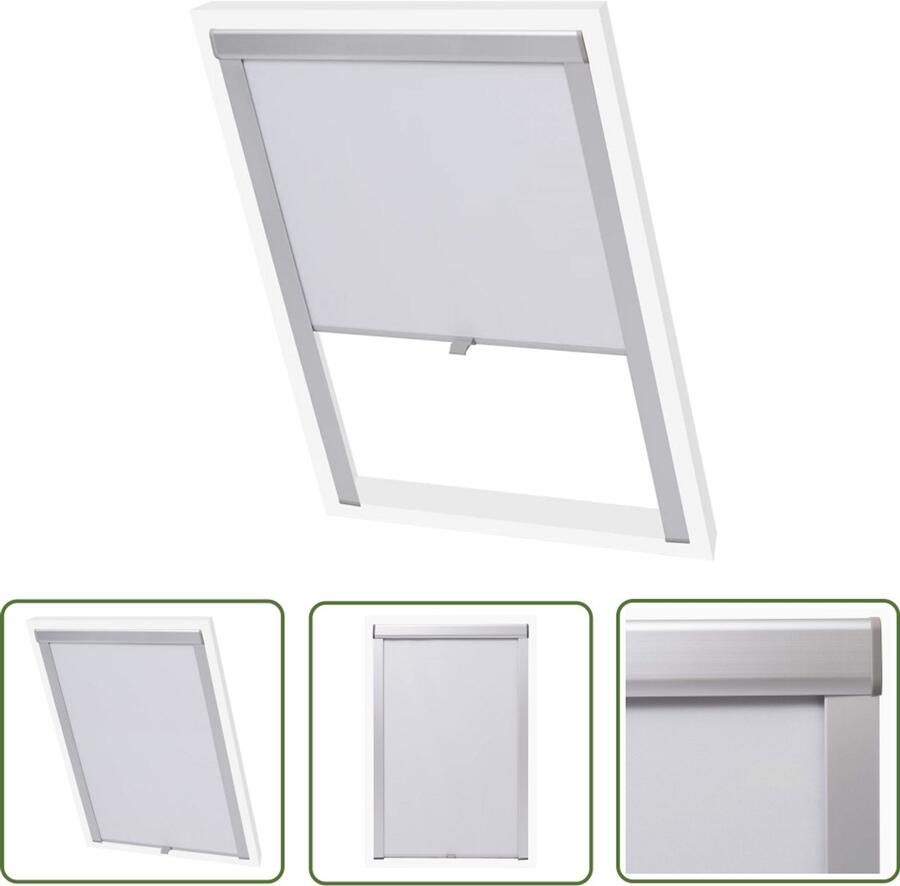 VidaXL Rolgordijn Verduisterend Wit M08 308 Rolgordijn Verduisterend Velux Witte Rolgordijnen Zonwering Binnendecoratie Kamerscherm
