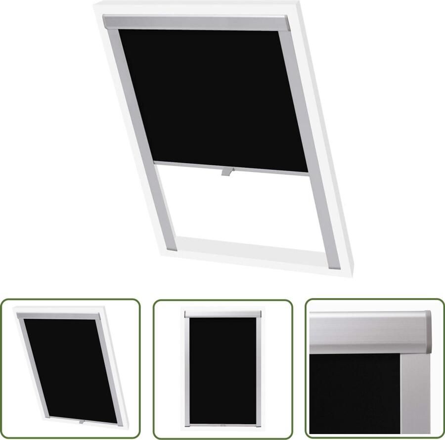 VidaXL Rolgordijn Verduisterend Zwart P06 406 Rolgordijn Verduisterend Velux Zwarte Rolgoirdin Zwarte Raamdecoratie Interieurdecoratie Kamerscherm
