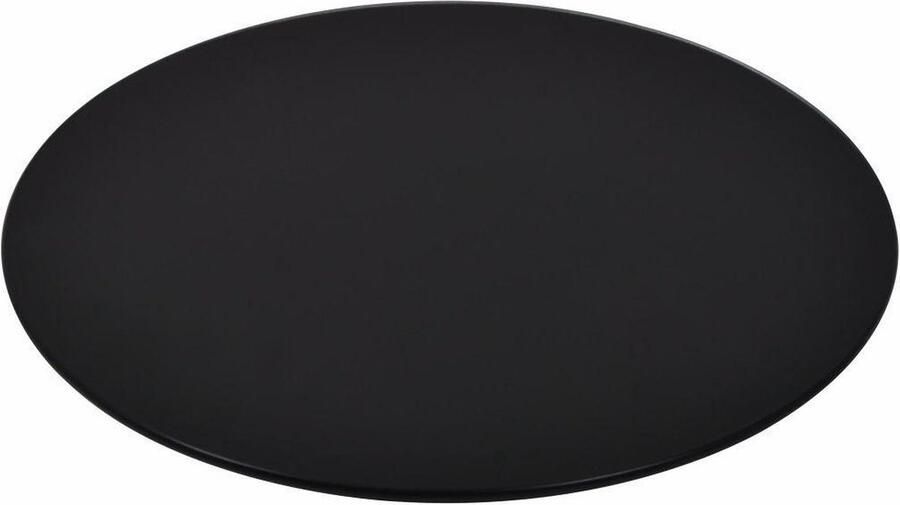 VidaXL Rond tafelblad gehard glas zwart â€“ 600 mm 8 mm dik Tafelblad Glazen Tafelblad Rond Tafelblad Gehard Glas Zwart Tafelblad Keuken Accessoires Eetkamer Meubilair Living Accessories Decoratief Tafelblad - Foto 2