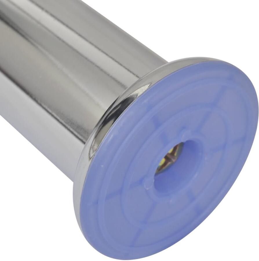 VidaXL Ronde bankpoten chroom 120 mm Set van 4 Bankpoten Chrome Bankpoten Ronde Bankpoten Set Bankvoet Bankondersteuning Salontafel Poten Stoffen Bank Poten Metalen Bankpoten Vintage Bankpoten - Foto 3