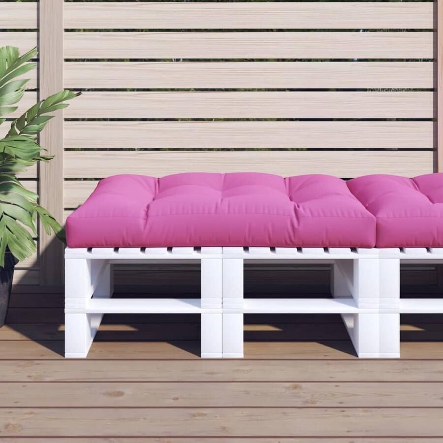 VidaXL Roze Palletkussen 120x80x12 cm Palletkussentjes Outdoor Meubilair Tuinkussens Balkondecoratie Lounge Set Patio Accessoires Rozekleur - Foto 2
