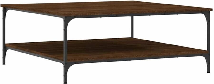 VidaXL -Salontafel-100x100x40-cm-bewerkt-hout-bruin-eikenkleur - Foto 3