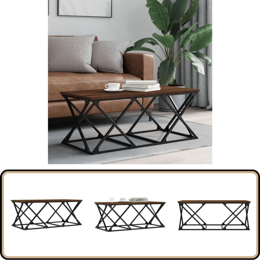 VidaXL -Salontafel-100x49x40-cm-bewerkt-hout-gerookt-eikenkleurig