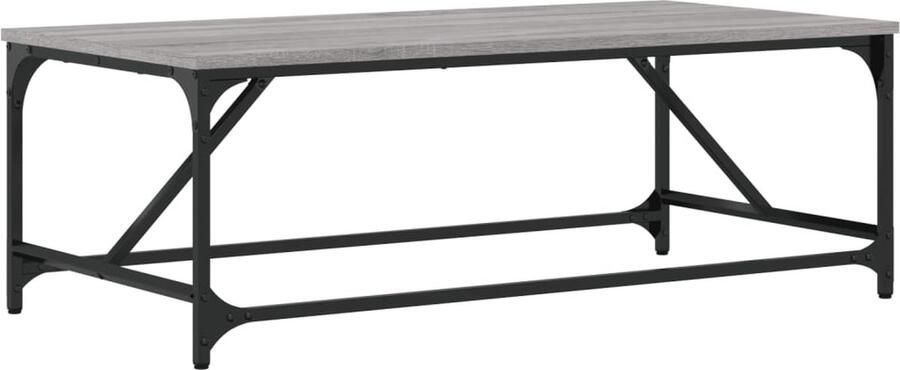VidaXL -Salontafel-100x50x35-cm-bewerkt-hout-grijs-sonoma - Foto 3