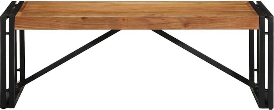 VidaXL Salontafel 100x50x35 cm Acaciahout Salontafel Houten Salontafel Acacia Salontafel Industrieel Salontafel Woonkamertafel Tuintafel Buitentafel Lounge Set Terrasset