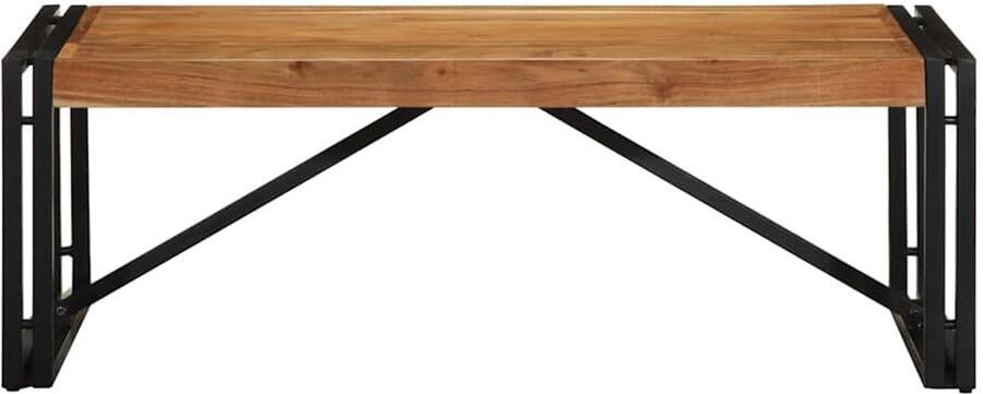 The Living Store Salontafel 100x50x35 cm massief acaciahout Salontafel Houten Salontafel Acacia Salontafel Industrieel Salontafel Woonkamertafel