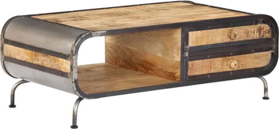 VidaXL -Salontafel-100x50x35-cm-massief-mangohout - Foto 5