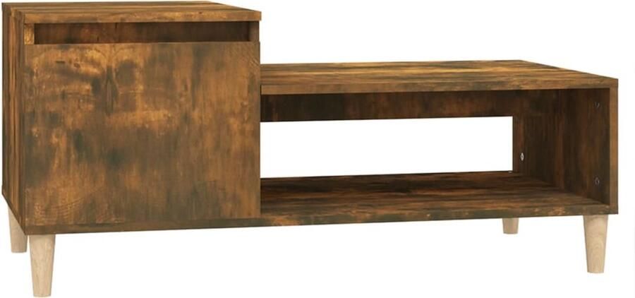 VidaXL -Salontafel-100x50x45-cm-bewerkt-hout-gerookt-eikenkleurig - Foto 4