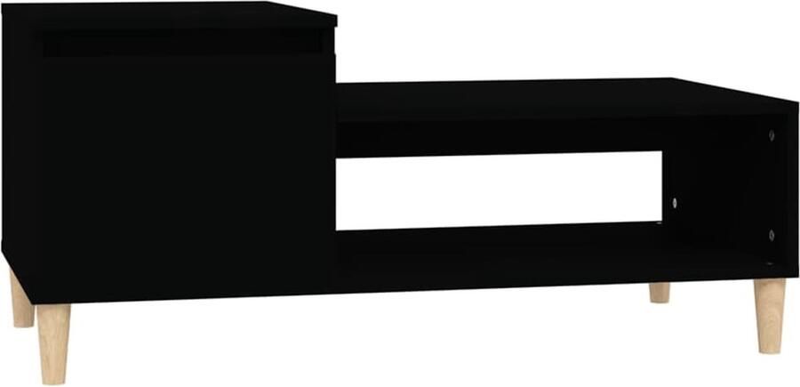 VidaXL -Salontafel-100x50x45-cm-bewerkt-hout-zwart - Foto 3