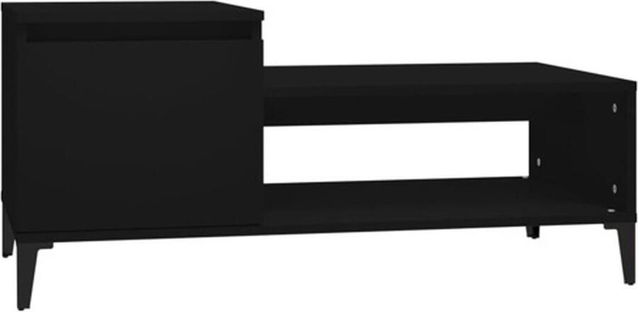 VidaXL -Salontafel-100x50x45-cm-bewerkt-hout-zwart - Foto 4
