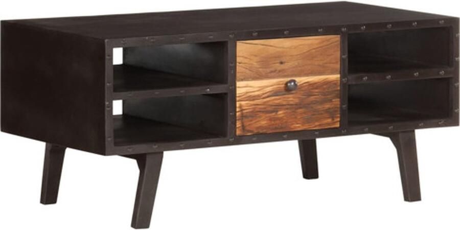 VidaXL -Salontafel-100x50x45-cm-massief-gerecycled-hout - Foto 4