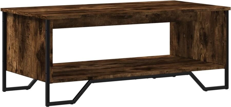 VidaXL Salontafel 100x51x40 cm bewerkt hout gerookt eikenkleurig - Foto 2
