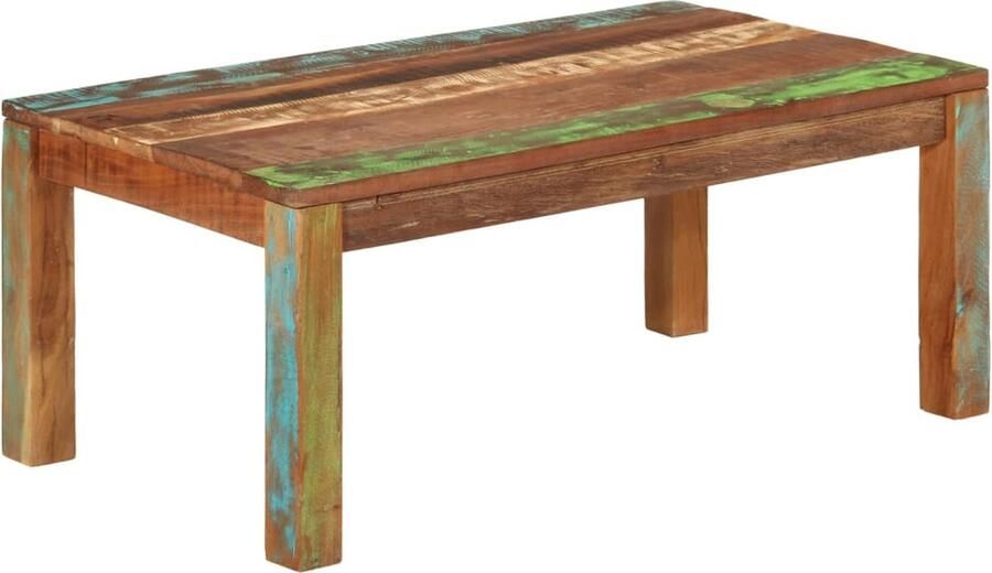 VidaXL -Salontafel-100x55x40-cm-massief-gerecycled-acaciahout - Foto 2