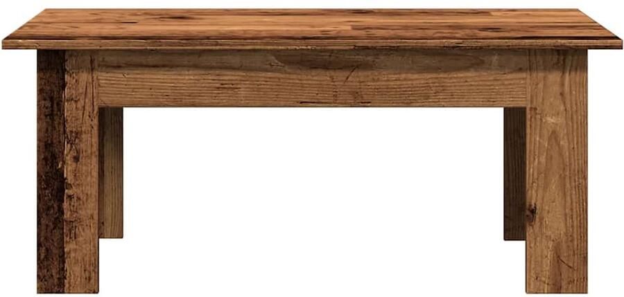 VidaXL Salontafel 100x60x42 cm Bewerkt Hout Salontafel Houten Salontafel Bijzettafel Woonkamer Meubilair Coffeetable Vintage Style Industrieel Design Multifunctioneel Meubel Compact Tafeltje Stoer Design - Foto 2