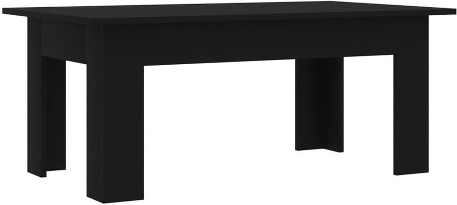 VidaXL Salontafel 100x60x42 cm Bewerkt hout Zwart Salontafel Koffietafel Houten Salontafel Zwarte Salontafel Design Salontafel Moderne Salontafel Lage Tafel Woonkamer Meubilair Living Room Furniture