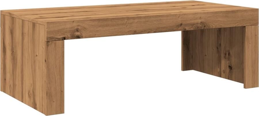 VidaXL Salontafel 102x50x35 cm bewerkt hout artisanaal eikenkleurig - Foto 3