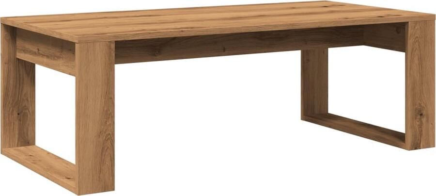 VidaXL Salontafel 102x50x35 cm bewerkt hout artisanaal eikenkleurig - Foto 2