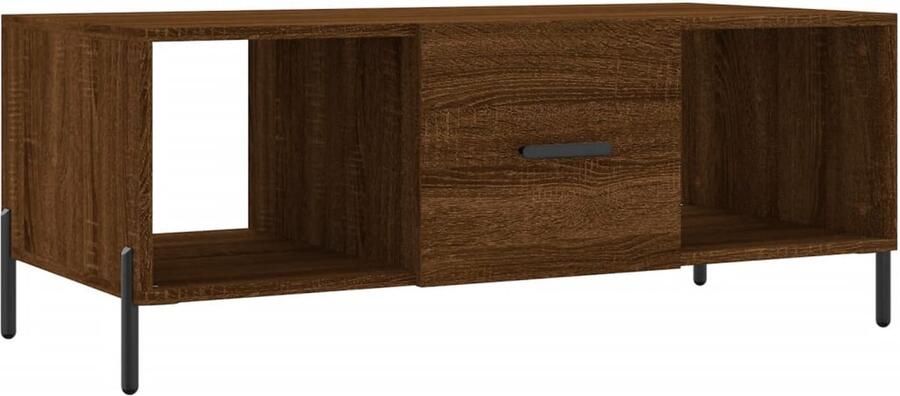 VidaXL Salontafel 102x50x40 cm Bruin Eikenhout Salontafel Houten Salontafel Bruine Salontafel Bijzettafel Tv Tafels Salon Meubilair Living Room Furniture