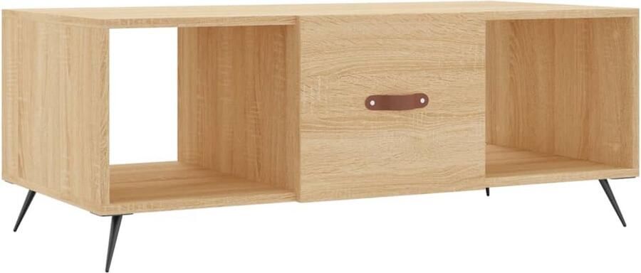 VidaXL Salontafel 102x50x40 cm Sonoma Eikenkleurig Salontafel Bijzettafel Houten Salontafel Modern Salontafel Sonoma Eiken