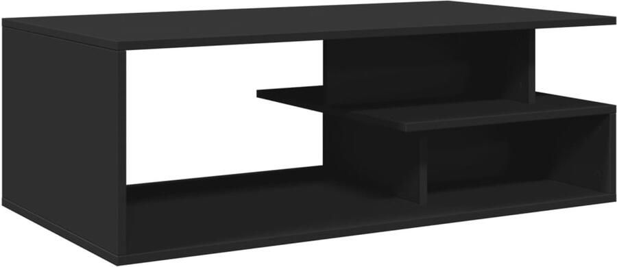 VidaXL Salontafel Salontafels Tafel Bijzettafel Salontafel 102x55x35 cm bewerkt hout zwart