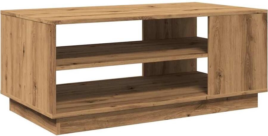 VidaXL Salontafel 102x55x43 cm bewerkt hout artisanaal eikenkleur