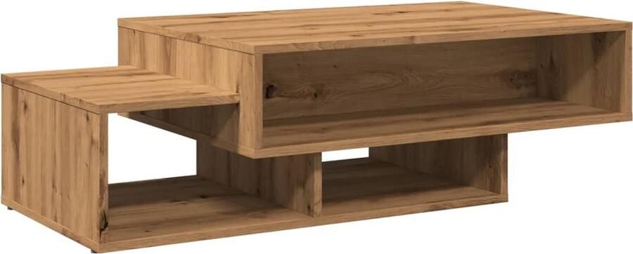 VidaXL Salontafel 105x55x32 cm bewerkt hout artisanaal eikenkleurig