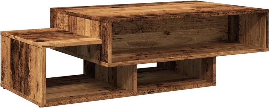 VidaXL Salontafel 105x55x32 cm Bewerkt Hout Oud Houtkleurig Salontafel Houten Salontafel Vintage Salontafel Industriële Salontafel Bijzettafel