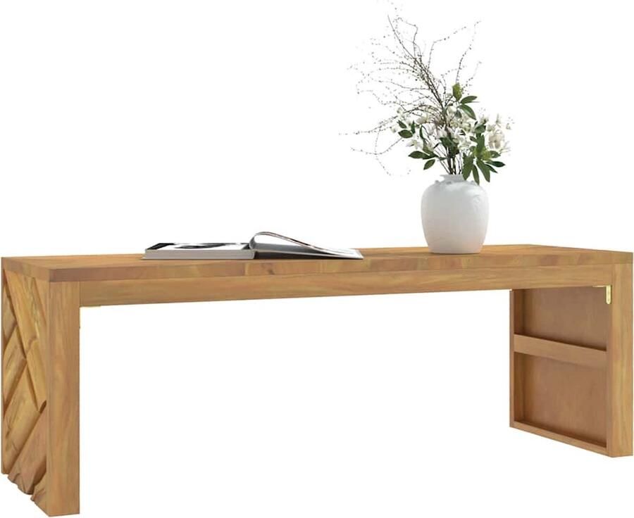 VidaXL Salontafel 110x35x38 cm massief teakhout - Foto 3