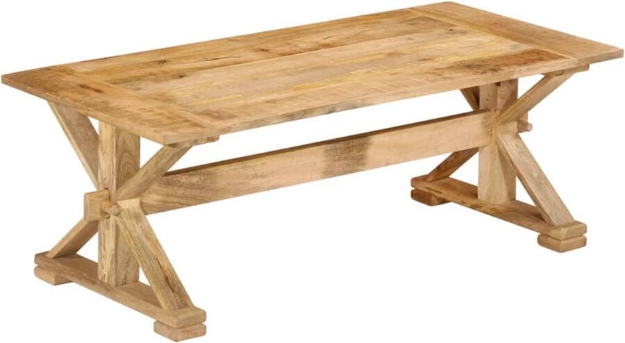 VidaXL Salontafel 110x52x40 cm massief mangohout Salontafel Salontafels Tafel Bijzettafel - Foto 2