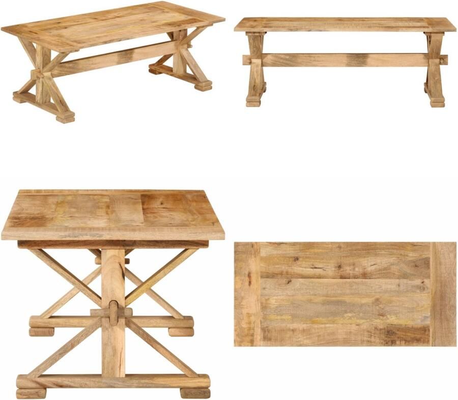 VidaXL Salontafel 110x52x40 cm massief mangohout Salontafel Salontafels Tafel Bijzettafel