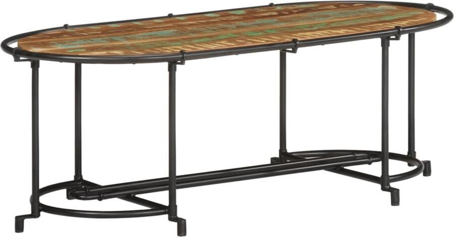 VidaXL Salontafel 110x55x40 cm massief gerecycled hout Salontafel Salontafels Bijzettafel Banktafel