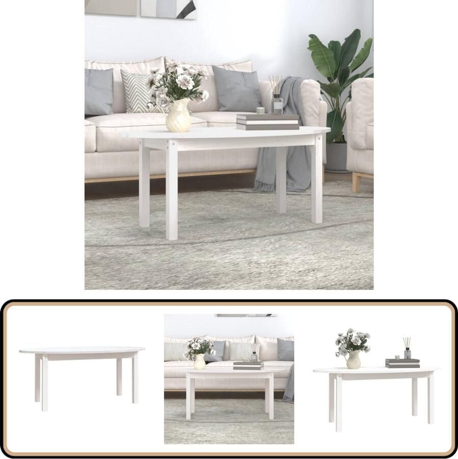 VidaXL -Salontafel-110x55x45-cm-massief-grenenhout-wit