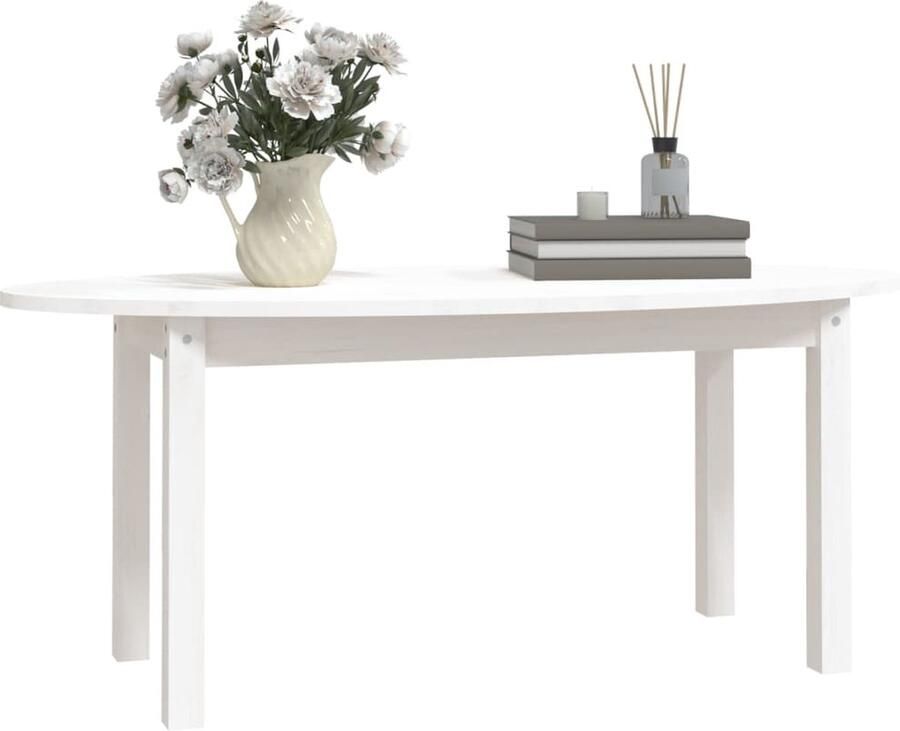 VidaXL -Salontafel-110x55x45-cm-massief-grenenhout-wit