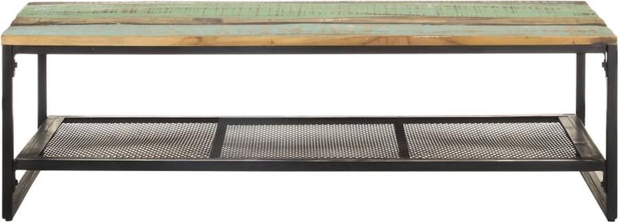VidaXL Salontafel 110x60x35 cm Gerecycled Hout Salontafel Houten Salontafel Landelijke Salontafel Vintage Salontafel Recycled Wood Furniture Rustic Coffee Table