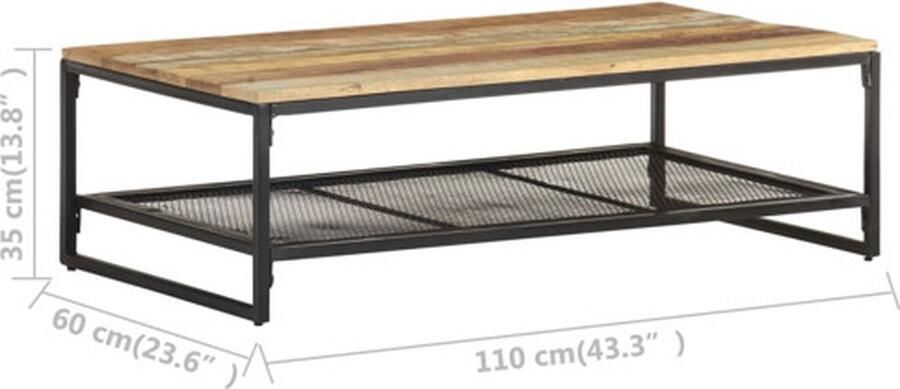 VidaXL -Salontafel-110x60x35-cm-massief-gerecycled-hout - Foto 4